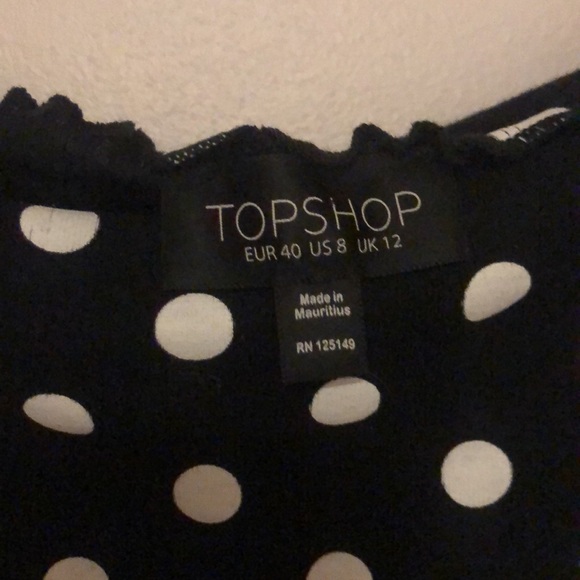Polkadot tank top size 8 - Picture 2 of 3